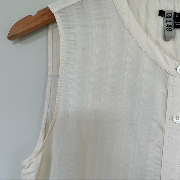 THEORY size 6 cream dress or tunic with pockets - Picture 4 of 6